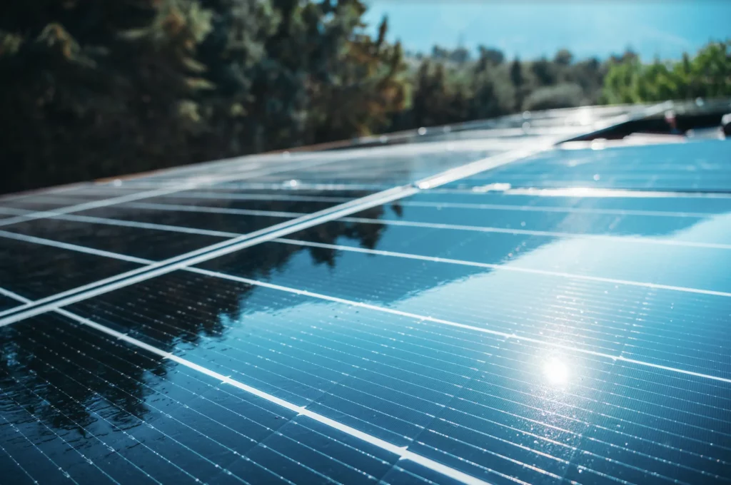 A solar field in Ontario