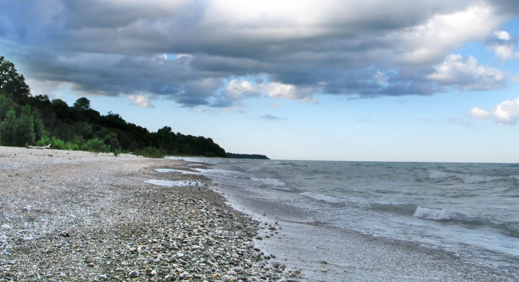 Lake Huron shoreline in the Municipality of Bluewater